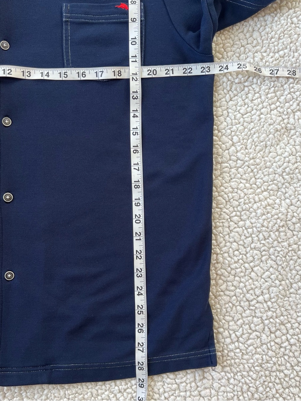 Tommy Bahama Supima Cotton Island Zone Navy Blue Short Sleeve Camp Shirt XL - Picture 11 of 13